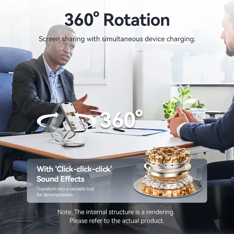 Магнитная подставка для беспроводного зарядного устройства Vention 3 в 1, держатель для телефона, подставка для зарядки для Magsafe iPhone 15 14 13 12 iWatch Airpods