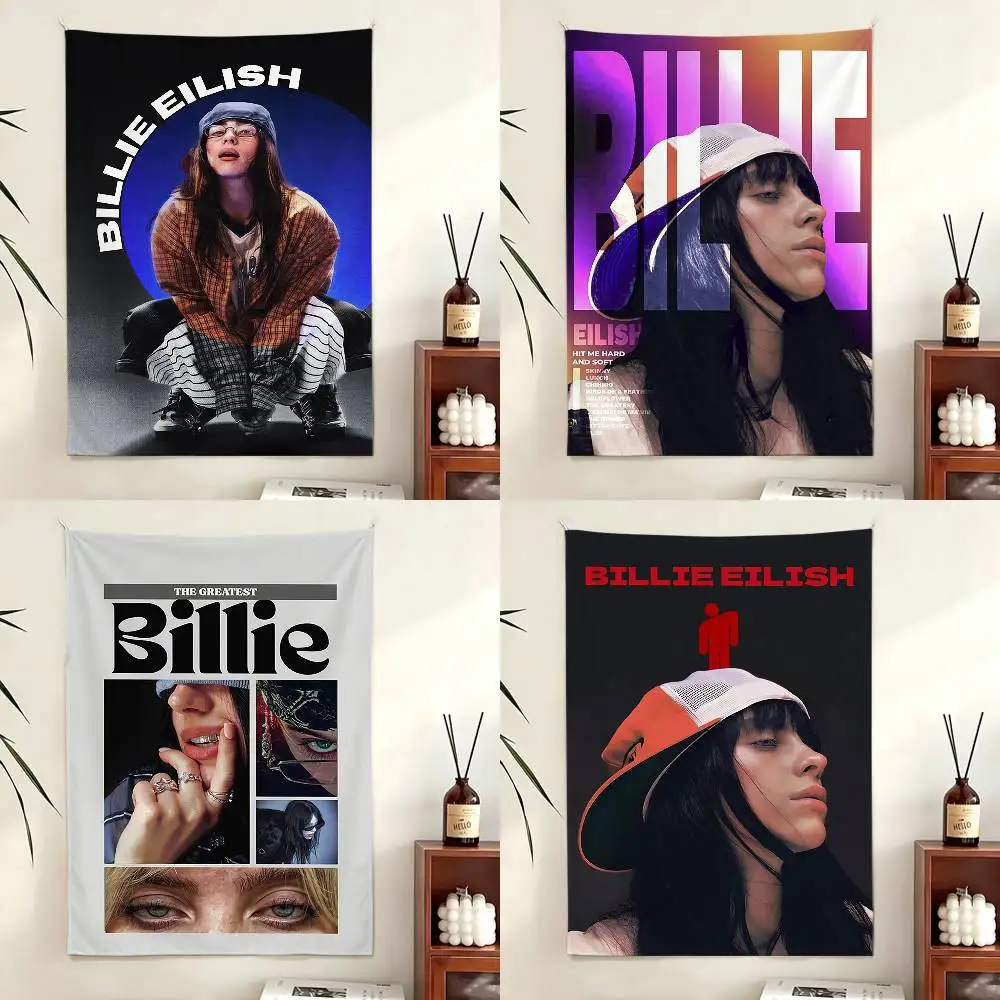 Cool B-Billie Singer E-Eilish-S Flags Wall Hanging Tapestry Outdoor Garage Room Decorative flag Background Blanket