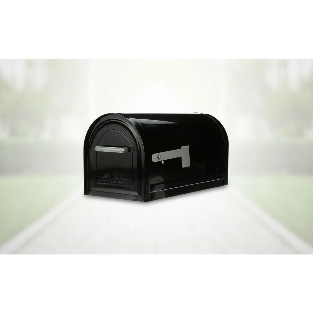 

Сверхмощный стальной почтовый ящик с безопасным замком, одобренный USPS, устойчивый к атмосферным воздействиям, большая емкость, крепящийся пост, черный