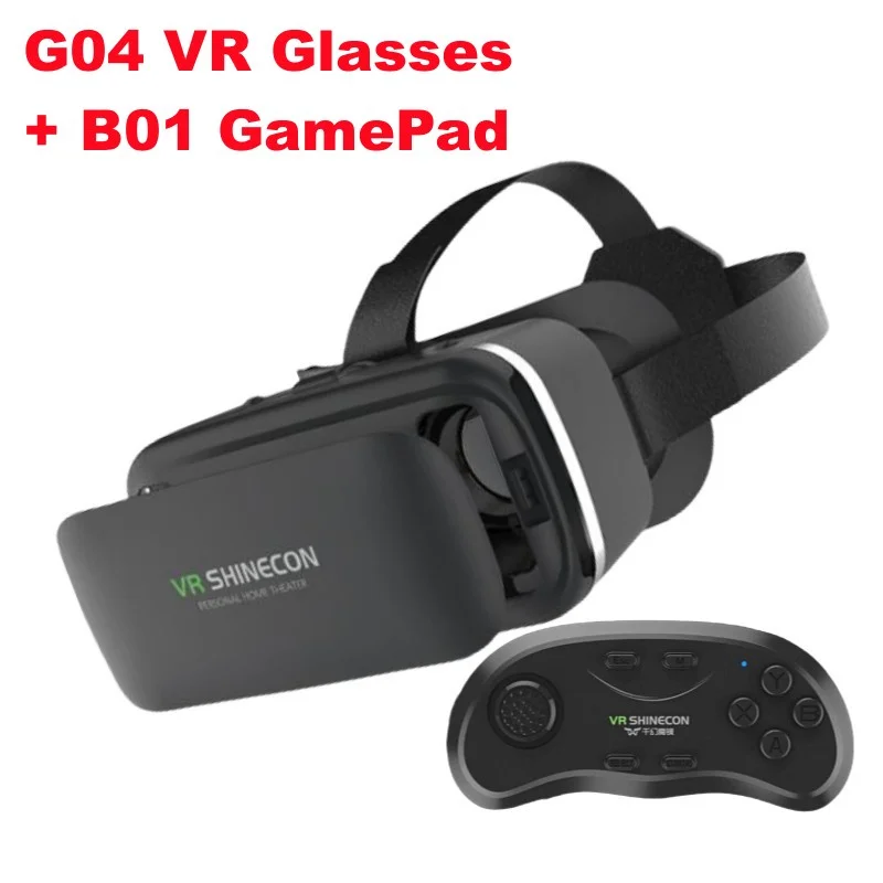 Virtual Reality VR-bril IMAX Enorme scherm 3D-bril Google Cardboard Box VR-headset voor 4,5-6,53 "telefoon, ondersteuning voor game-joystick