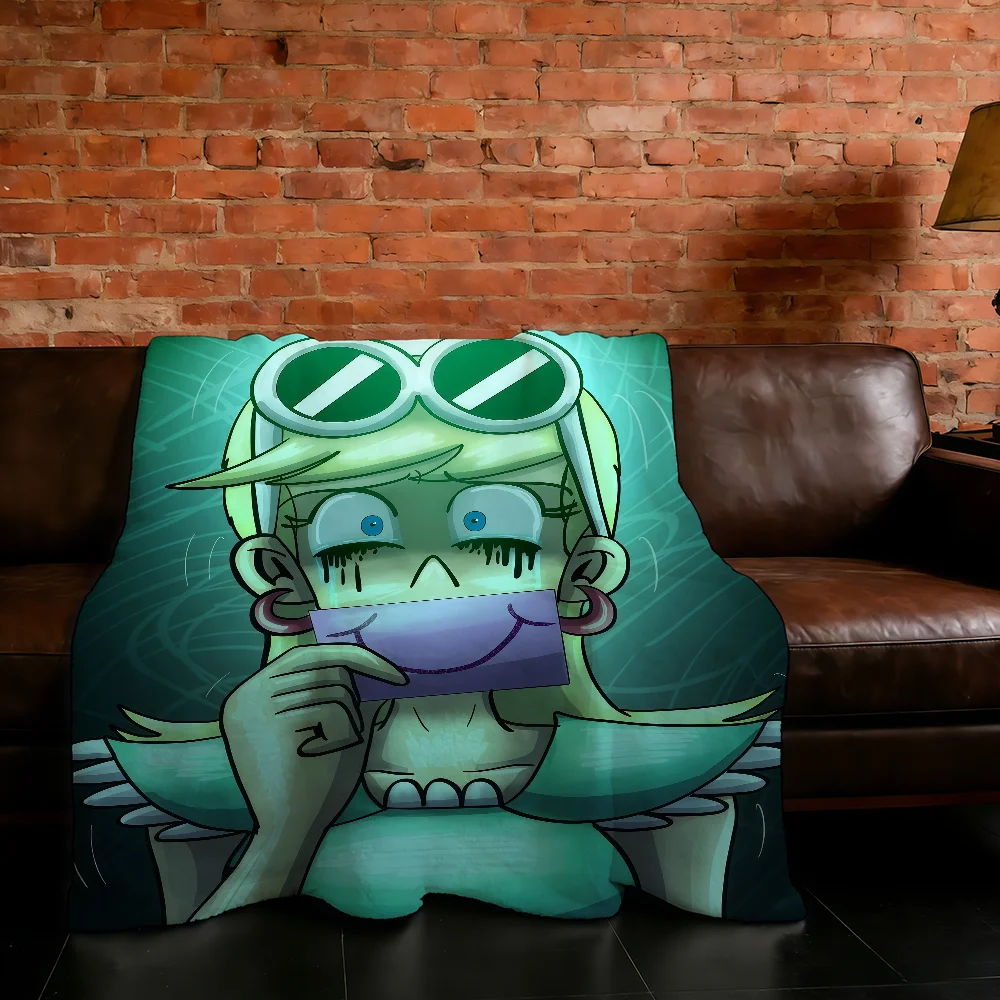 

Blanket Animation L-Loud Super Warm Comfortable Plush Throw H-House-ES Blanket Child Home Sofa Bedroom Cartoon Gift