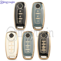 jingyuqin Soft TPU Car Key Case 3/4/5 Buttons For Nissan Rouge Kicks Pathfinder j12 Ariya Altima Rogue Qashqai Bluebird Sylphy