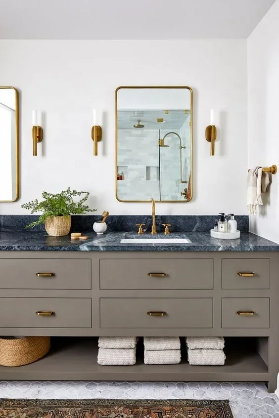 

'Artisan Modern Marble Bathroom Design with a Classic Touch Inset Bathroom Sets