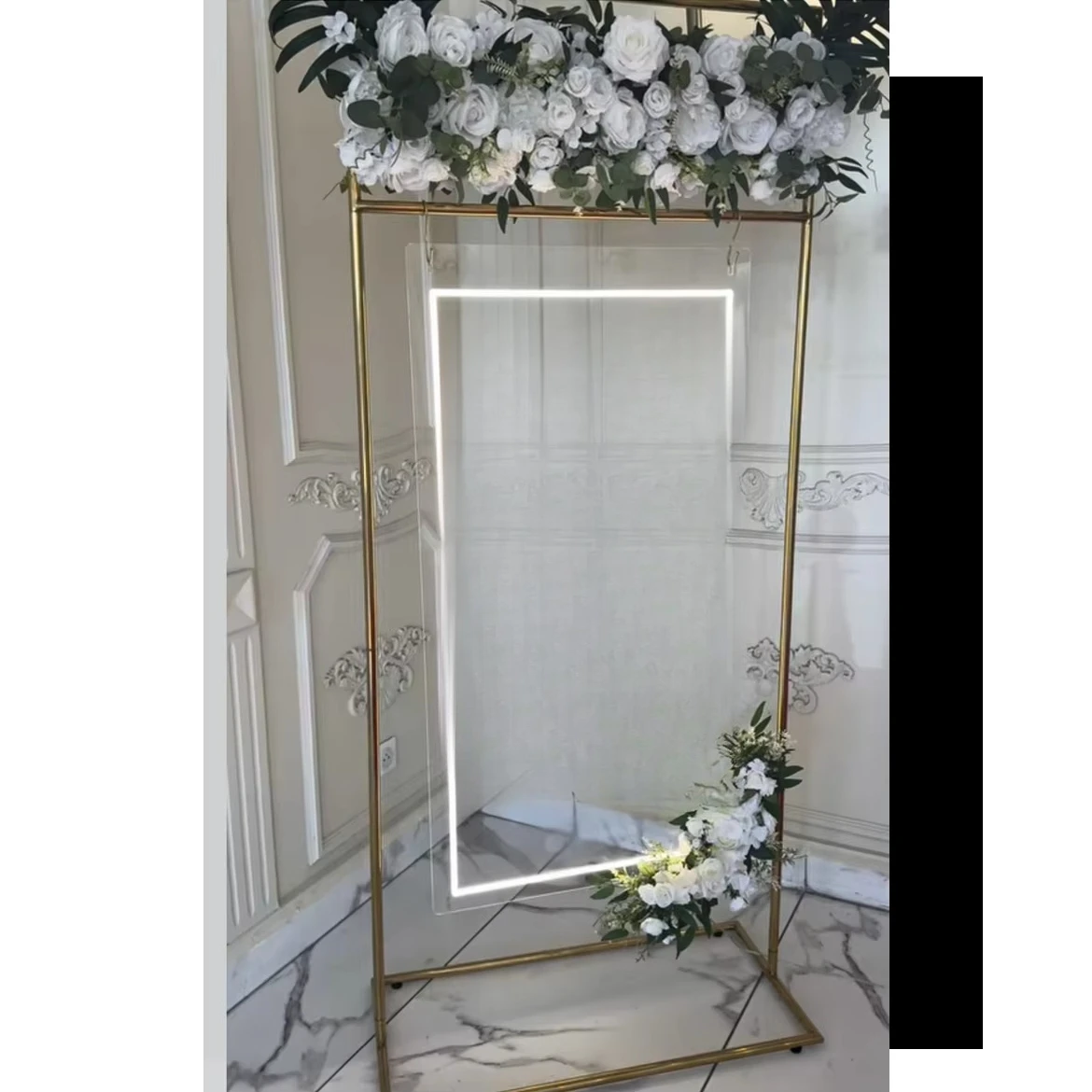 

Wedding welcome sign stand with led lights