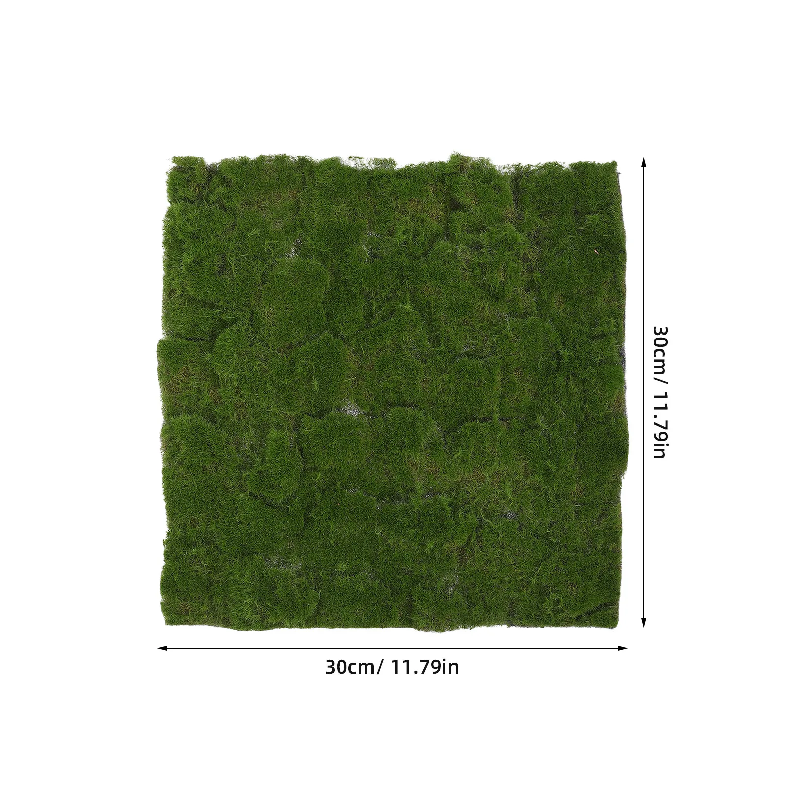 2Pcs Artificial Moss Turf Simulation Grass Mat Fake Green Moss Carpet for Home Indoor Outdoor Garden Use Artificial Grass Lawn