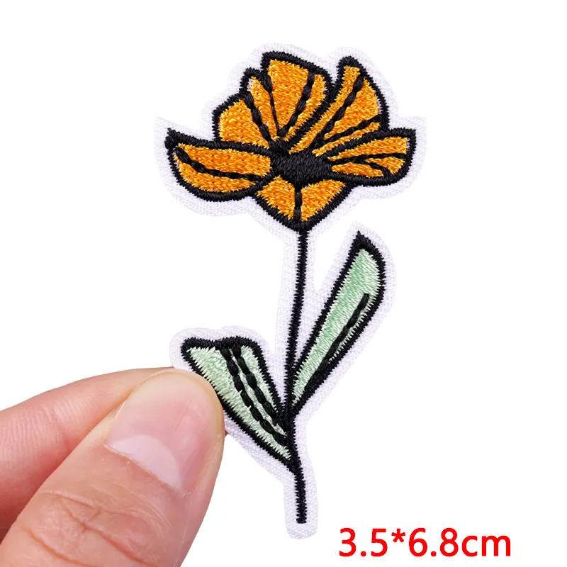 Biene/Blume Patch Cartoon Tier Stickerei Patch Eisen auf Patches für Kleidung gestickte Patches auf Kleidung DIY Näh aufkleber – Detail 33
