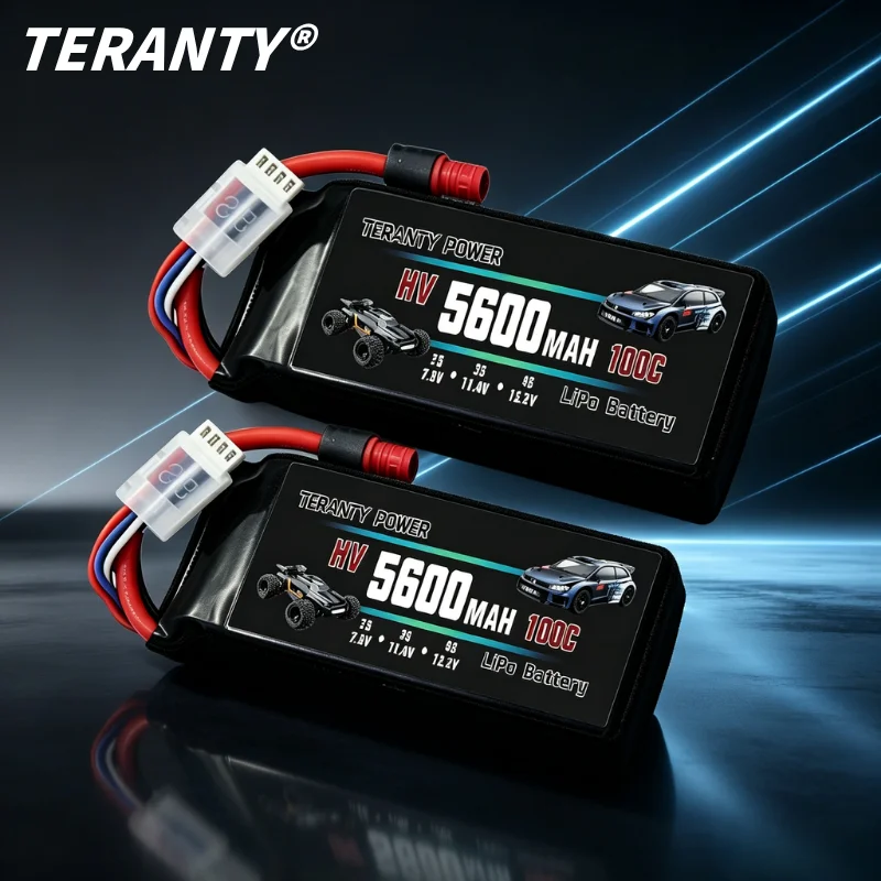 1/2/3 Stück TERANTY 3S 4200-5600mAh Lipo-Akku 11,1V 80-100C Softcase mit T XT60-Stecker für RC-Auto, Helikopter, FPV-Drohnen, Flugzeug