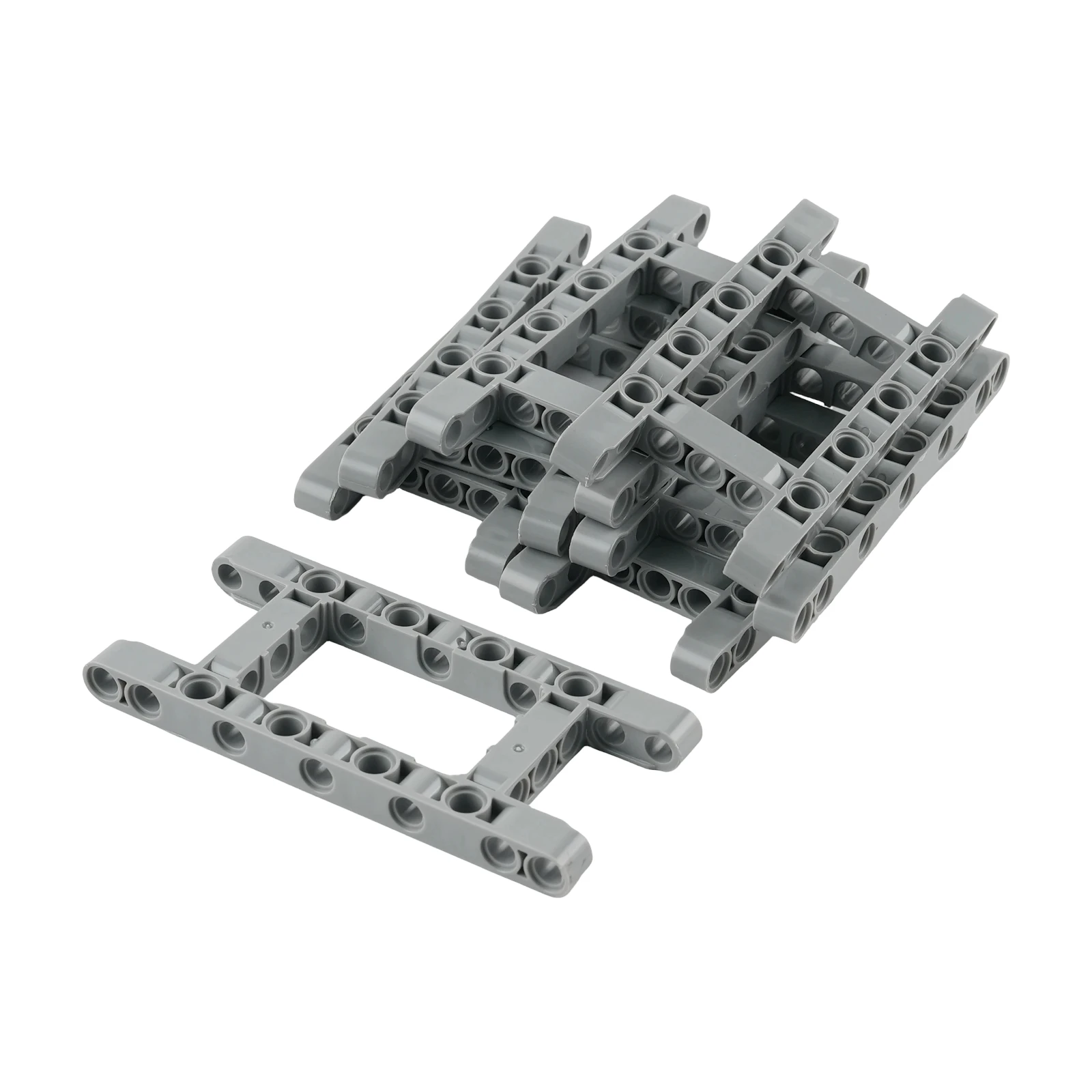 قطع تعديل وقطع غيار تقنية متوافقة مع مكعبات البناء MOC، إطار على شكل حرف H بـ 11×5 فتحات، متوافق مع قطع السيارات 64178
