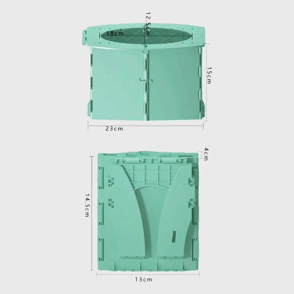 휴대용 변기 접이식 디자인 원스텝 설치 어린이 변기 청소 가방 포함 최대 50KG 변기 의자 지원