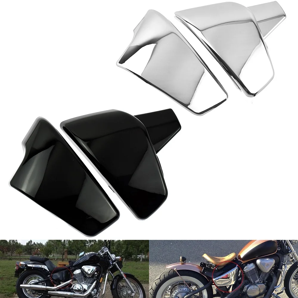 Motorcycle ABS Side Fairing Guard Oil Tank Battery Cover For Honda VLX 600 99-08, VT 600 C CD Shadow VLX Deluxe 99-07