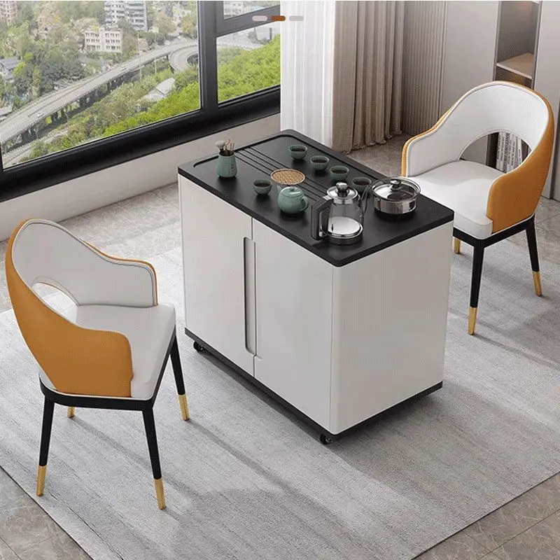 

Mobile, tea table, simple, household, small, tea cabinet, storage