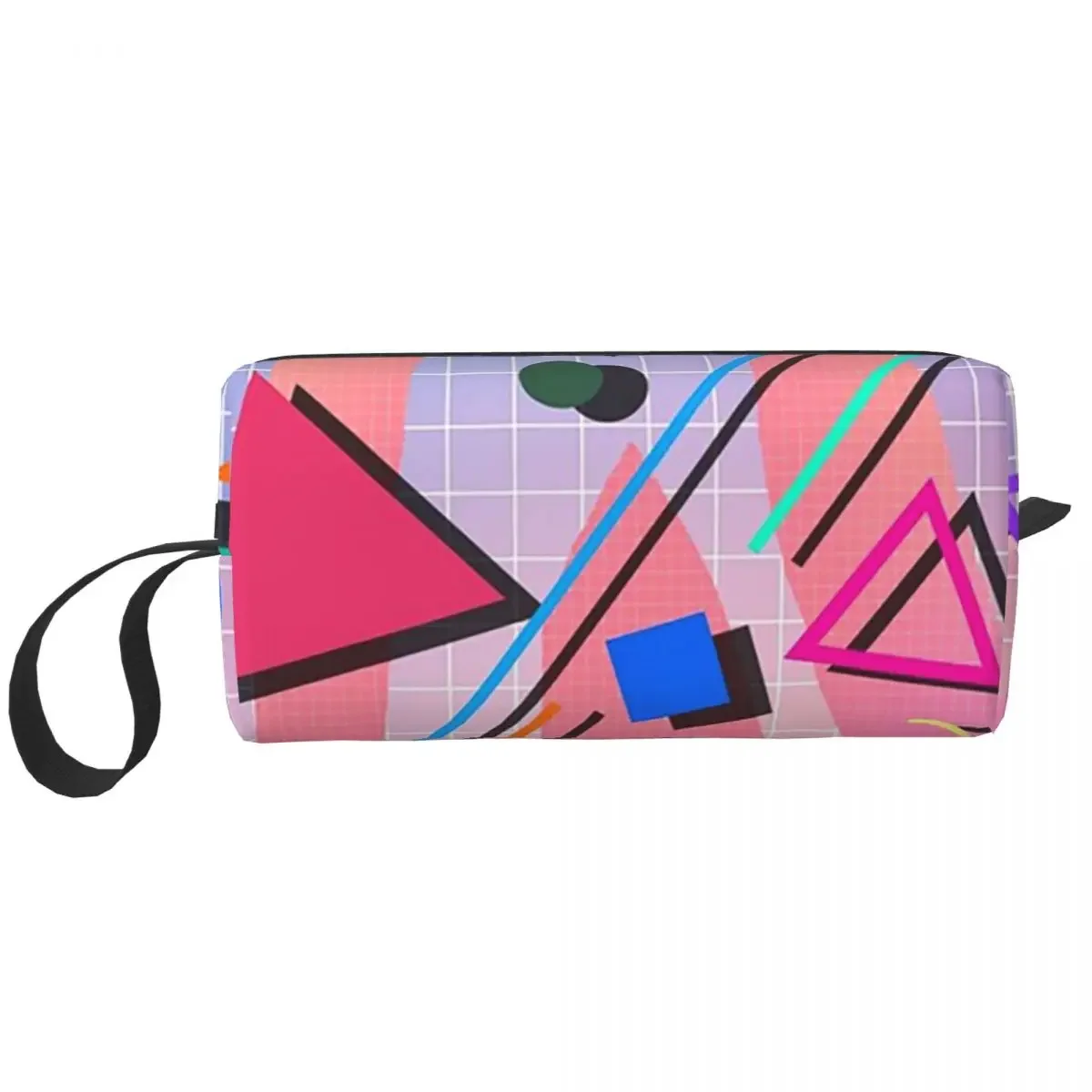 

80s Pop Retro Pattern 2 Socks48 Makeup Bag Cosmetic Storage Dopp Kit Toiletry Cosmetic Bag for Women Beauty Travel Pencil Case