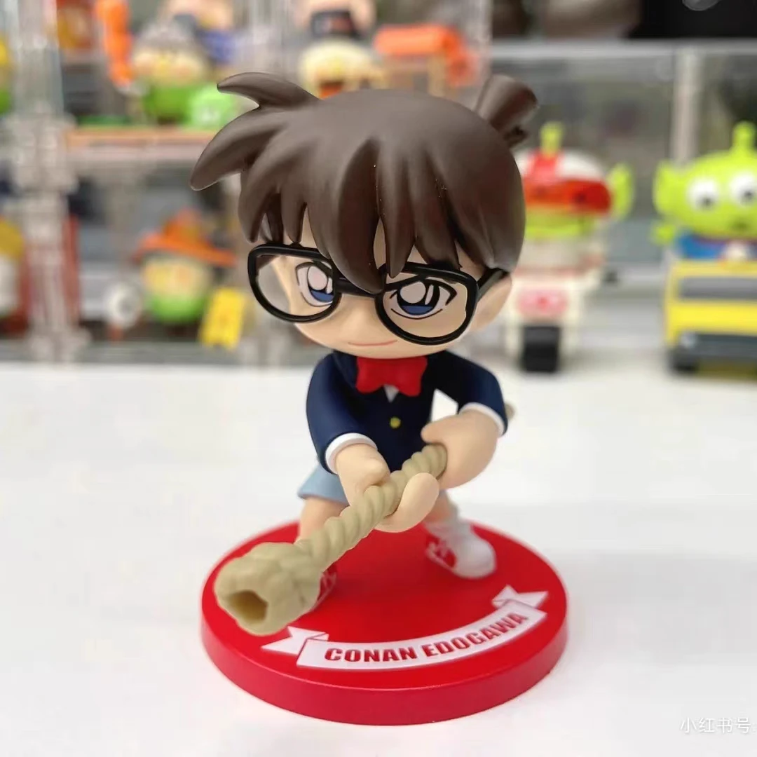 Detective Conan Tug Of War Series Blind Box Edogawa Conan Mouri Ran Mysterious Surprise Box Figure Data Cable Storage Model Toy