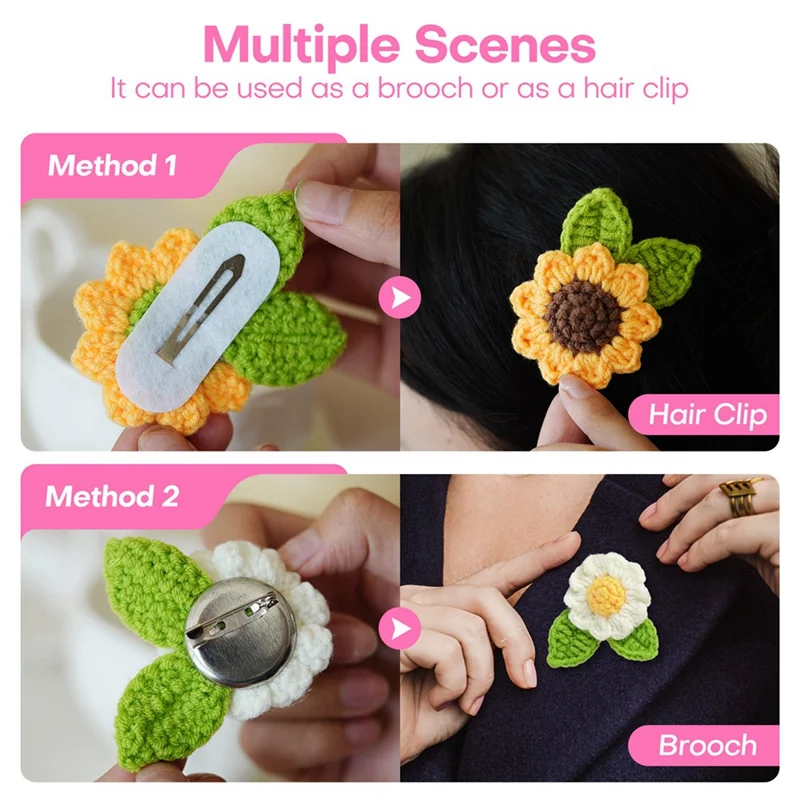 

1Set Crochet Kit For Beginners Crochet Startr Kit +Step-By-Step Video Tutorials&Stitches Yarn For Adults,