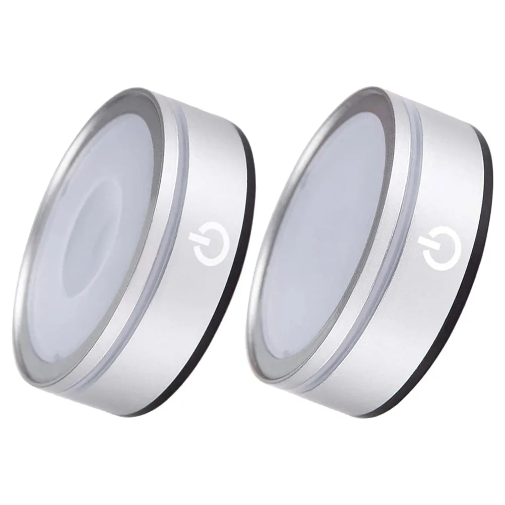 

2pcs LED Touch Switch Crystal Ball Light Base Multi-Color Glow Sturdy Plastic Illuminated Stand for Crystal Decor Night Light