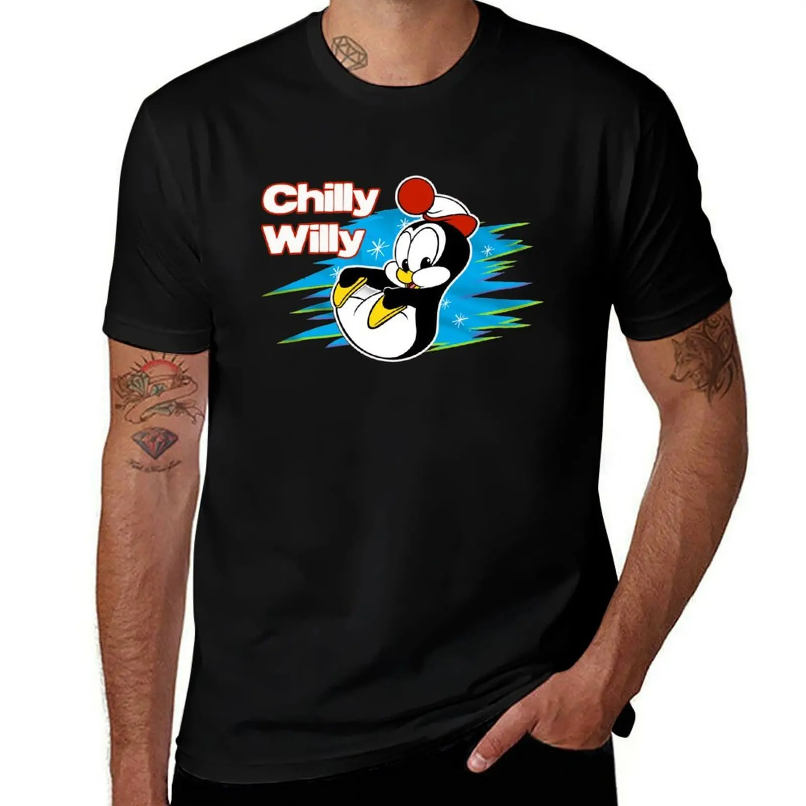 Cute Vintage Chilly Willy Throwback Tribute T-Shirt t shirts for man cotton funny T-Shirt