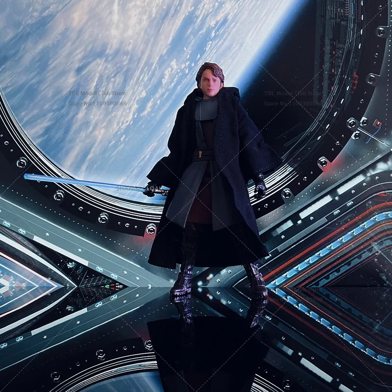 Capa de roupas masculinas em escala 1/12, cavaleiro jedi anakin, filmes clássicos de ficção científica para hb, figura de ação de 6 polegadas, cena de soldado