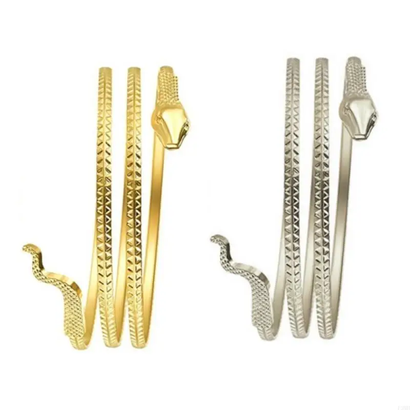 Delikatne opakowanie łańcucha ramienia dla kobiet dziewczęta mankiety ramionowe Open Boler Snake Armlet for Teen Girls Otwarte