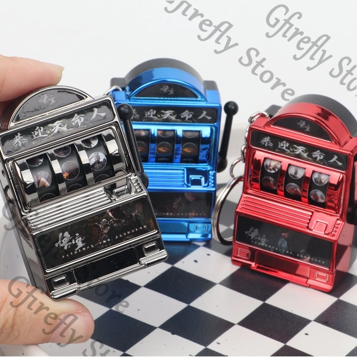 

Black Myth: Wukong Pendant Bag Keychain Anime Hanging Widget Ambitus Keyring Game Shaking Machine Decoration