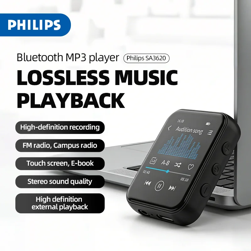 

MP3-плеер PHILIPS, 32 ГБ, FM-радио, воспроизведение видео AVI, запись через микрофон, регулируемая скорость, с динамиком, музыкальный плеер для влюбленных