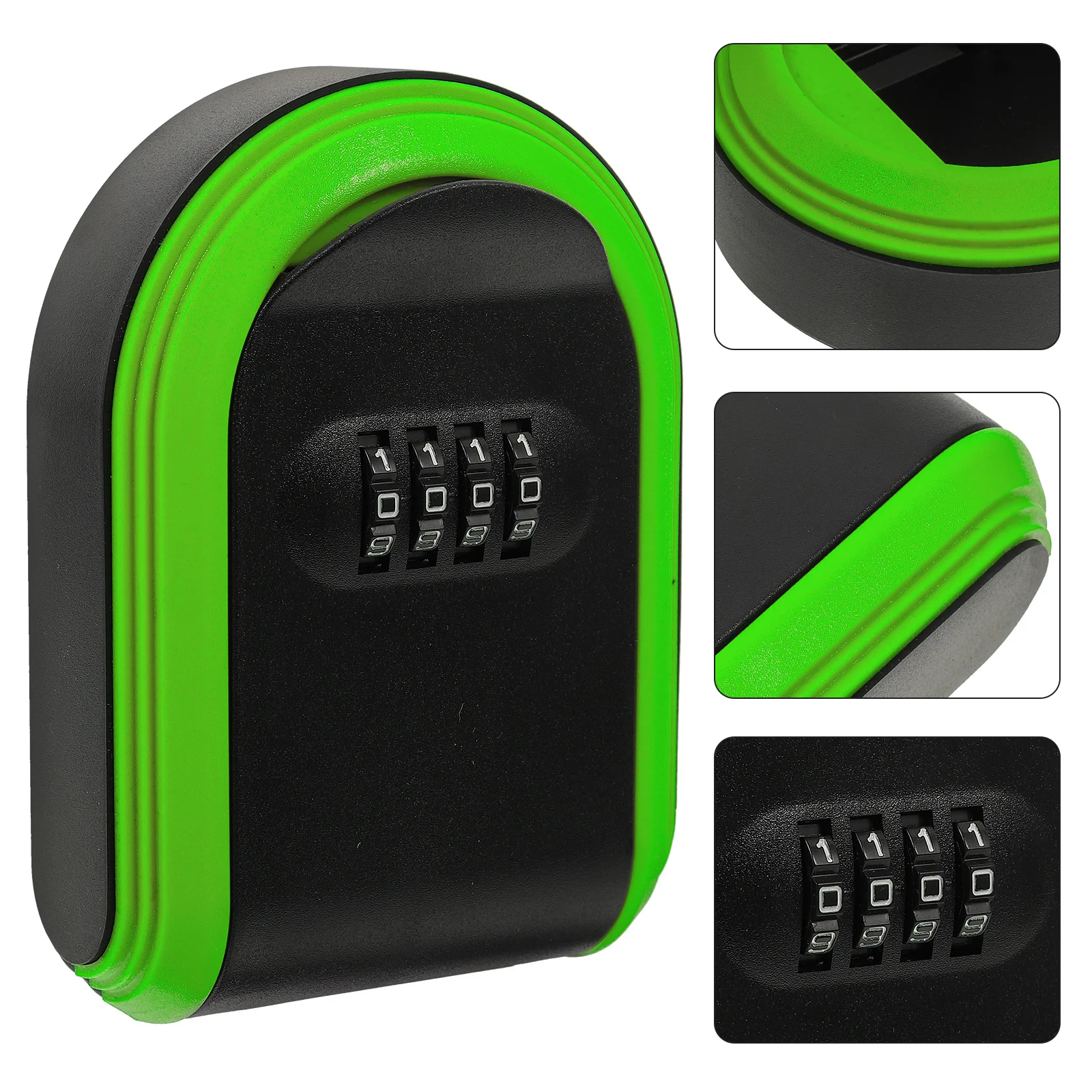 صندوق مفاتيح قفل بكلمة مرور قابل لإعادة الضبط مكون من 4 أرقام مثبت على الحائط للأمن الخارجي ومقاومة ختم عالية الصلابة للمنزل #6