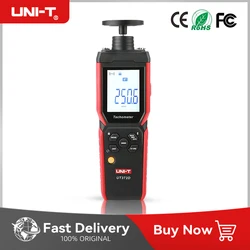 UNI-T UT372D Speed Tachometer 2-in-1 Laser Tachometer Contact And Non-contact Tacometro Digital RPM Meter Spin 1 to 19999 RPM