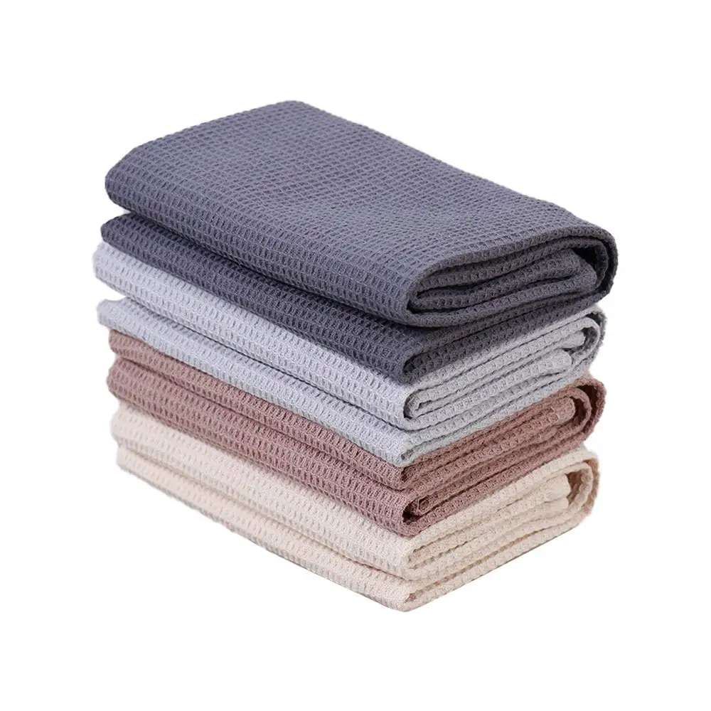 Dish Towels Set, 100% Cotton Waffle Weave Kitchen Towels, Super Absorbent Kitchen Hand Dish Cloths for Drying and Cleaning