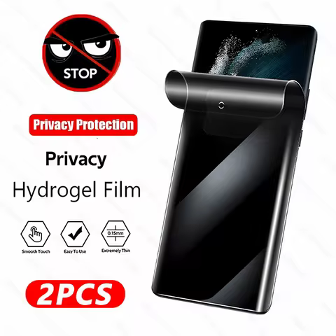 Anti-Spy Screen Protector Hydrogel Soft Film for Samsung Galaxy S24 S23 S22 S21 Ultra Plus A34 A54 A15 Full Cover Privacy Films