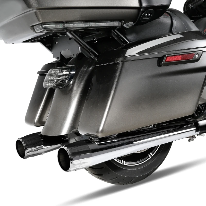 XF2906H01-01-E 4" Megaphone Slip-on Mufflers Exhaust Pipes Fit For Harley Touring 95-16