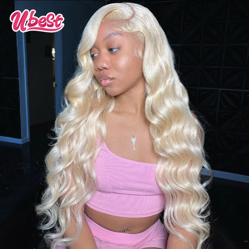 13x6 Wig rambut manusia Ombre ungu 613 warna BodyWave renda Wig rambut manusia depan 180% gelombang tubuh Brasil Wig Frontal renda transparan untuk wanita