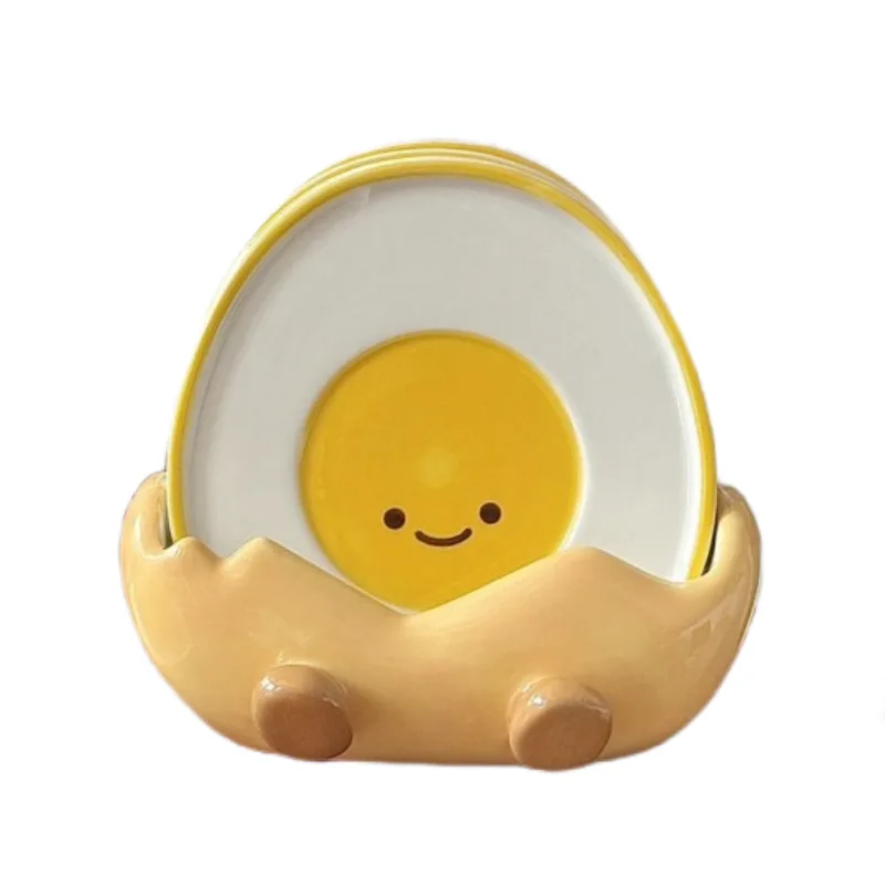 Egg Spitting Bone Set Home Restaurant Dining Plate Garbage Storage Plate Creative High-End Exquisite Ceramic Desktop JJ4370