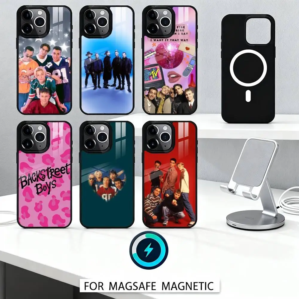 

Pop Icons B-Backstreet B-Boys BSB Phone Case Magnetic For iPhone17 16 15 14 13 12 Pro Max For Magsafe Wireless Charging Cover