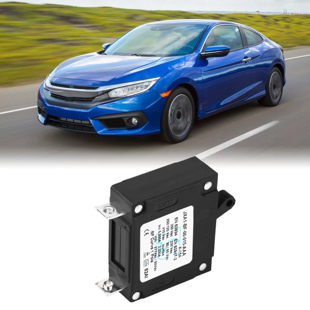 

Защитный выключатель Черный автоматический выключатель Выключатель постоянного/переменного тока Ручной сброс Тумблер сброса Ручной переключатель ВКЛ/ВЫКЛ Электрическая безопасность