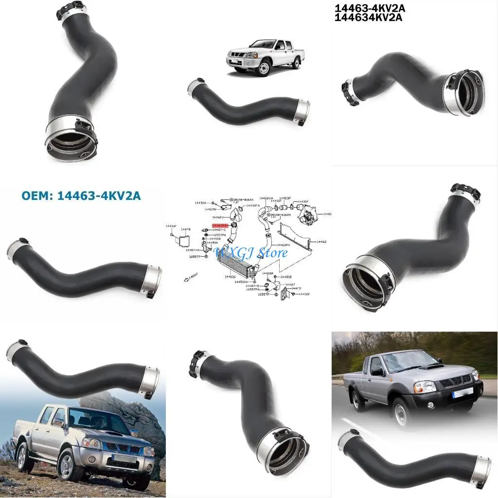 

37JE Engine Cooling Hose 144634KV2A Long lasting Cooling Water Pipe Rubber for NP300