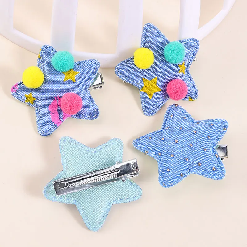 4 Stuks Schattige Ster Haar Clips Kids Kawaii Konijn Haarspelden Mooie Haarspeld Haarspeldjes Cartoon Hoofddeksels Baby Nieuwe Haaraccessoires