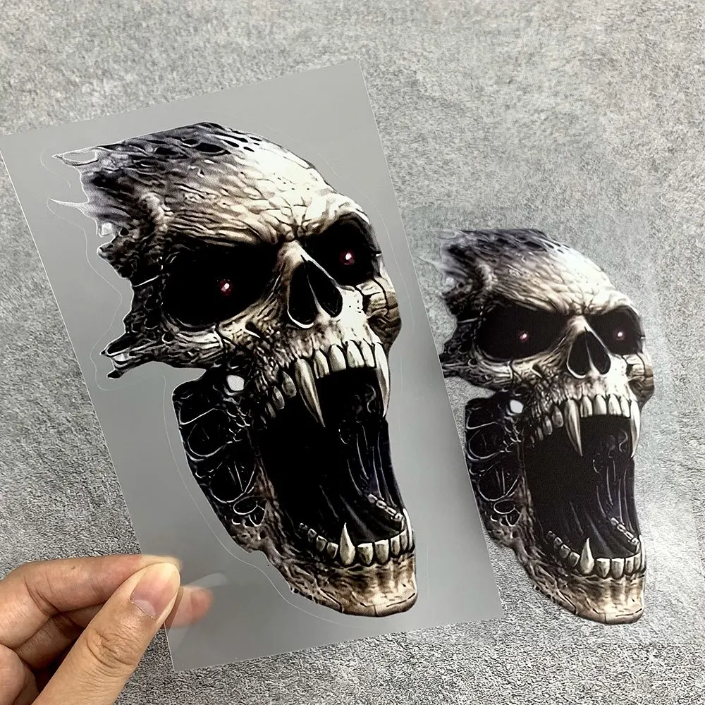 

Waterproof PVC for Car Laptop Window Gothic Skull Sticker Glow Eyes