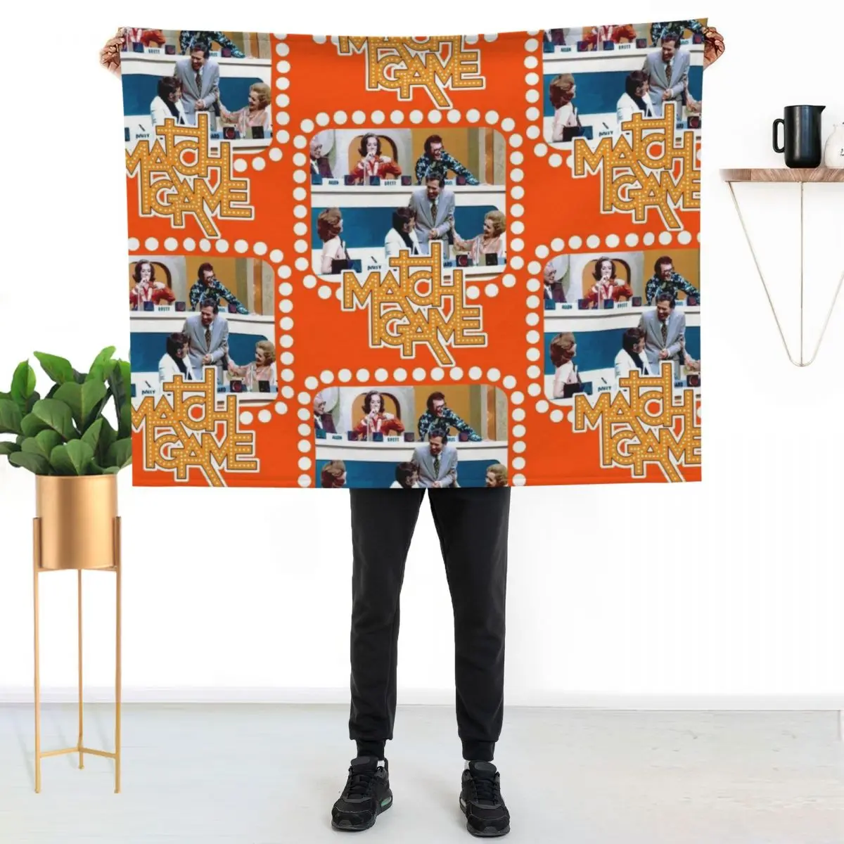 Match Game cast tribute Throw Blanket Travel Size Cozy Blanket for Plane Train