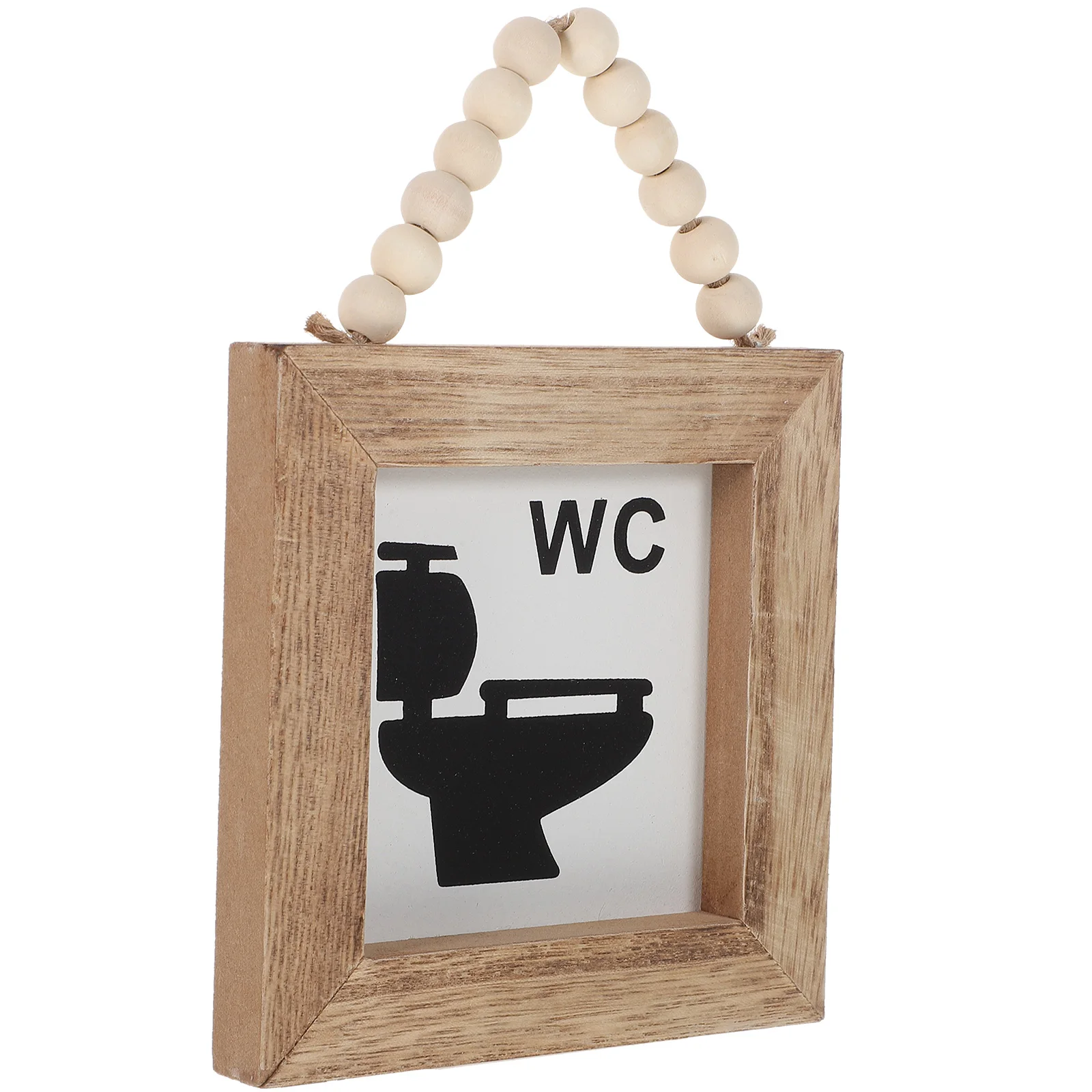 

Wooden Sign Decoration Rustic Bathroom Wall Creative Hanging Board Indoor Decor Wooden Doorplate Pastoral Style Plaque