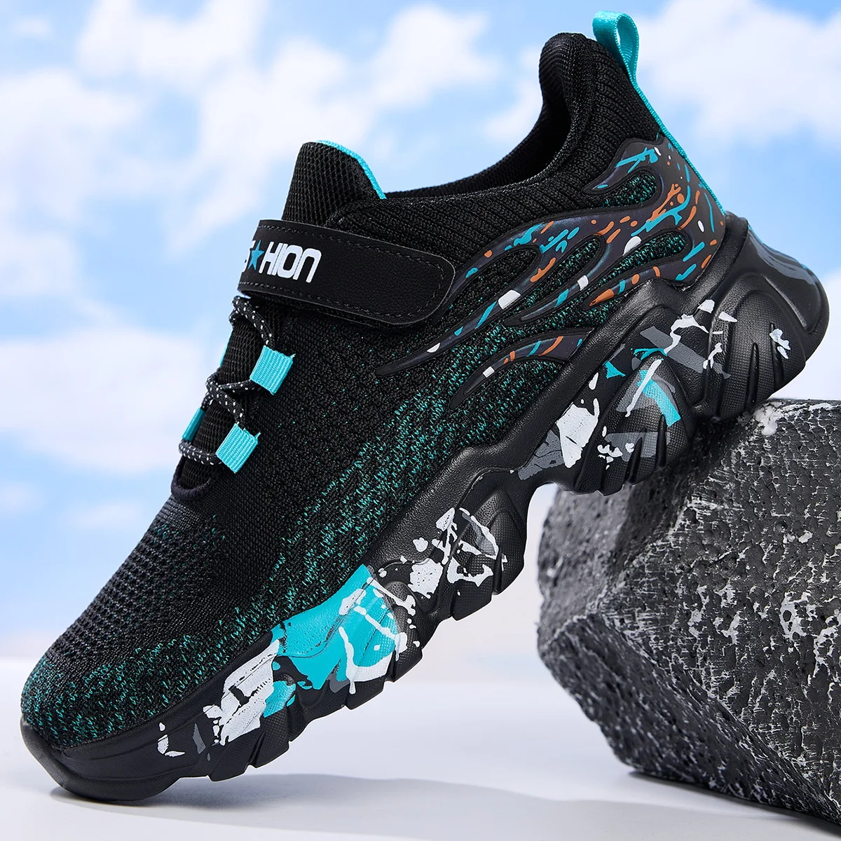 Autumn Children Fashion Sports Shoes High Quality Outdoor Sneakers Boys Girls PU Leisure Trainers Shoes Kids Casual Sneaker