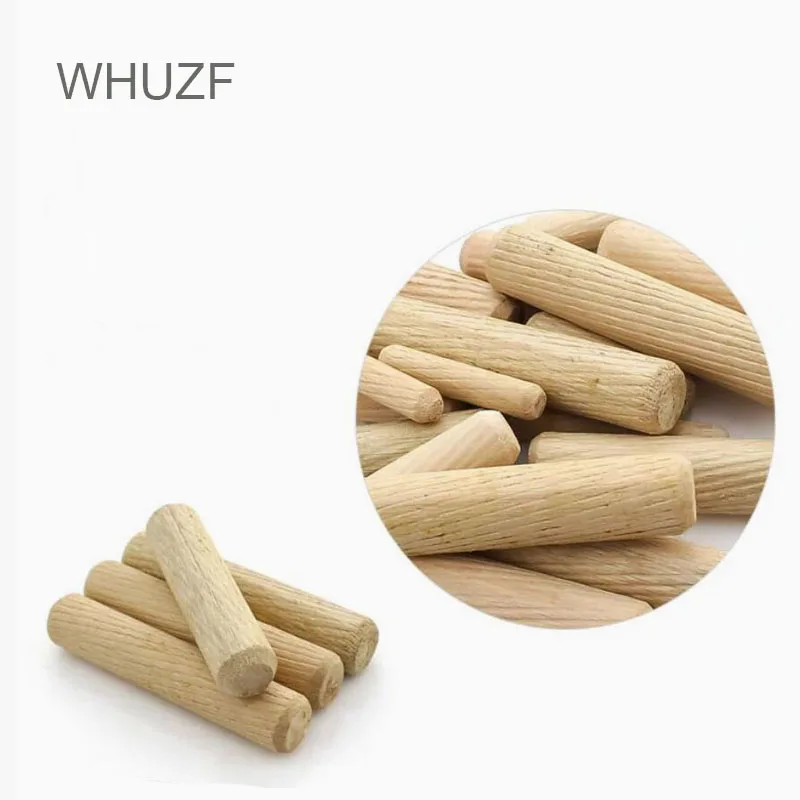 WHUZF M6/M8/M10 * L mm cassetto per tasselli in legno cassetto tondo scanalato artigianato in legno perni di centraggio aste Set mobili raccordo