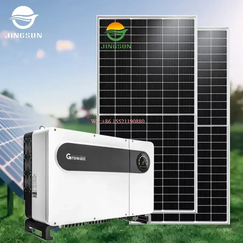 WMWMNU for JINGSUN Solar Complete Commercial 3-50kw On Grid Solar Panel System Industrial Grid Tie Solar Energy Power System