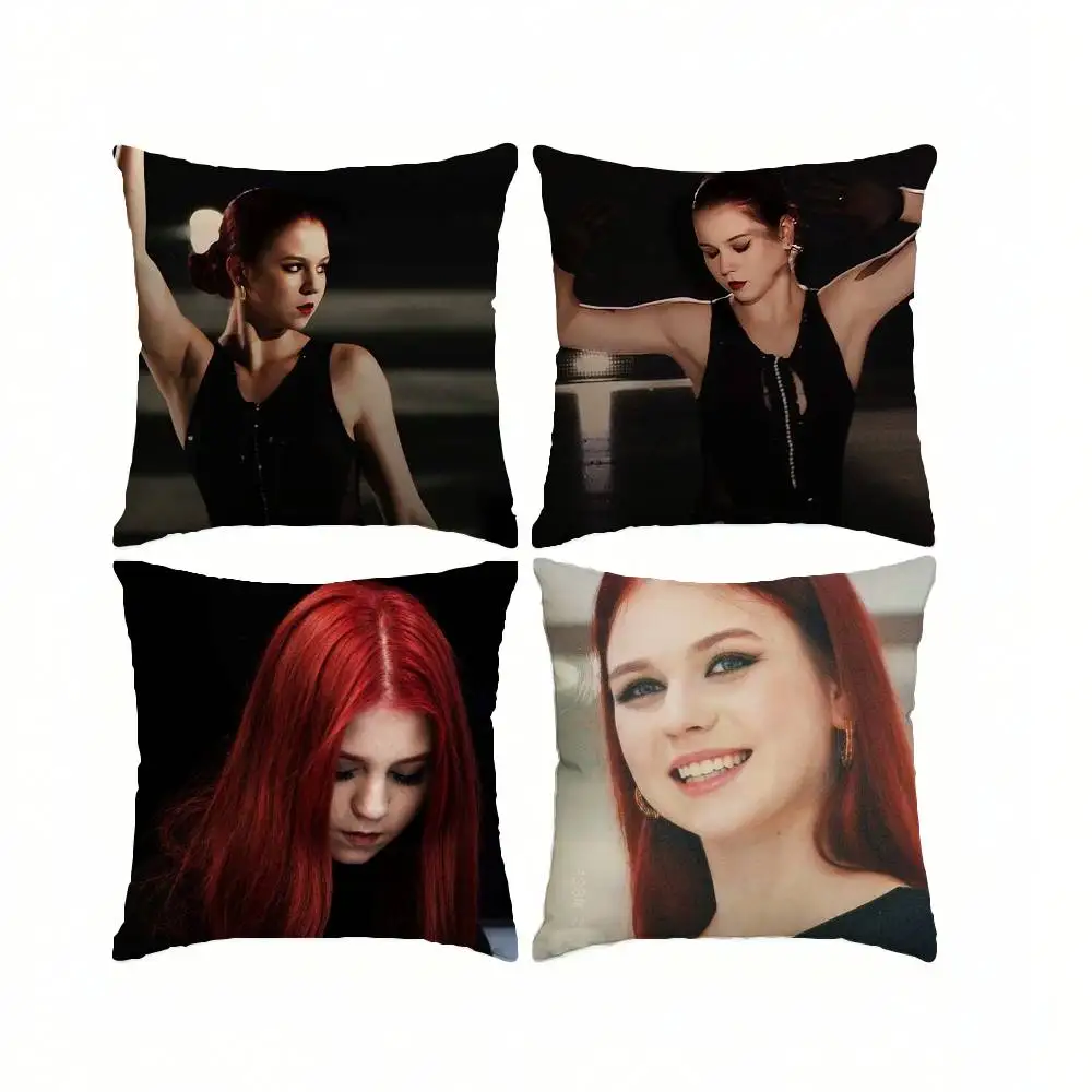 Figure Skater A-Alexandra T-Trusova  Pillow Case Square Double-Sided Sofa Cushion Cover Bedroom Bedside Pillow