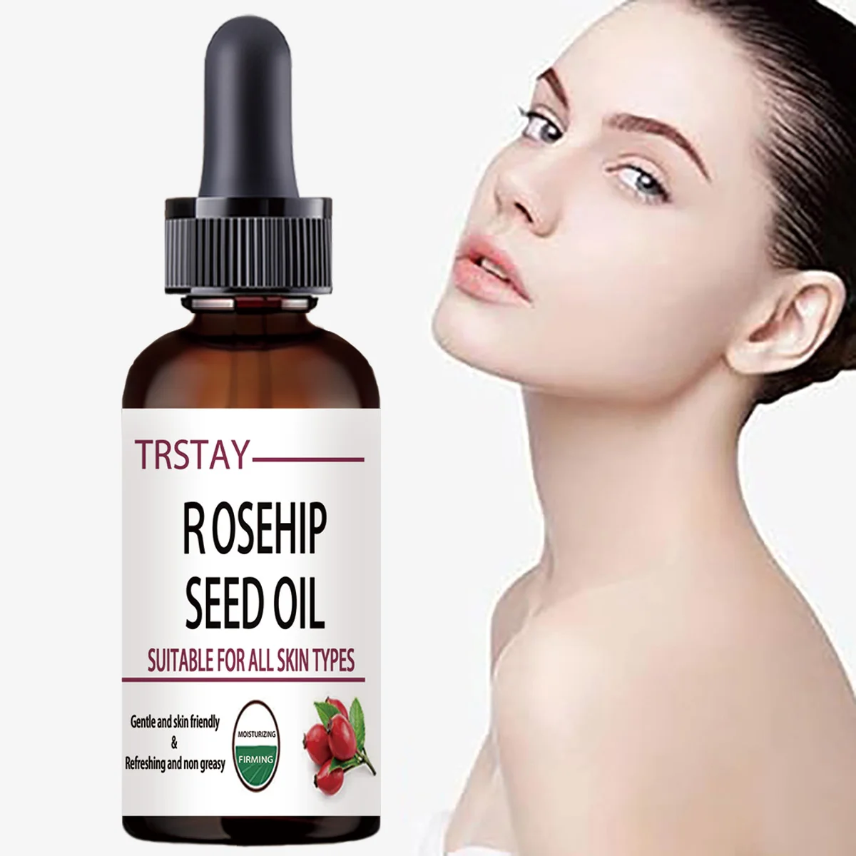 Aceites esenciales de rosa mosqueta, 5ML/15ML/30ML/50ML/puro, hidratante, ilumina el Color de la piel, aceite esencial antiseco, antienvejecimiento, Essen facial