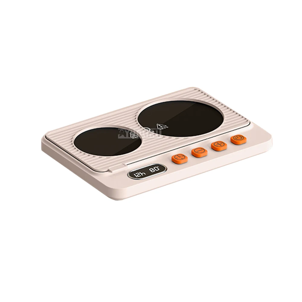 Adjustable Temperature Coaster Food Warmer Board Timer Function Plug-in Electric Tray Mat Warmth for Drinks