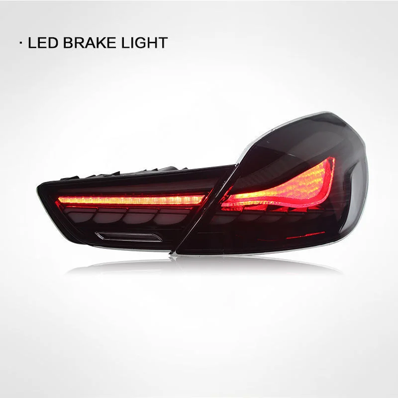 1 Pair Car Rear Black LED tail light Lamp Smoked For BMW 6 series 640i 650i M6 2010-2017 Tail Lamp Assembly