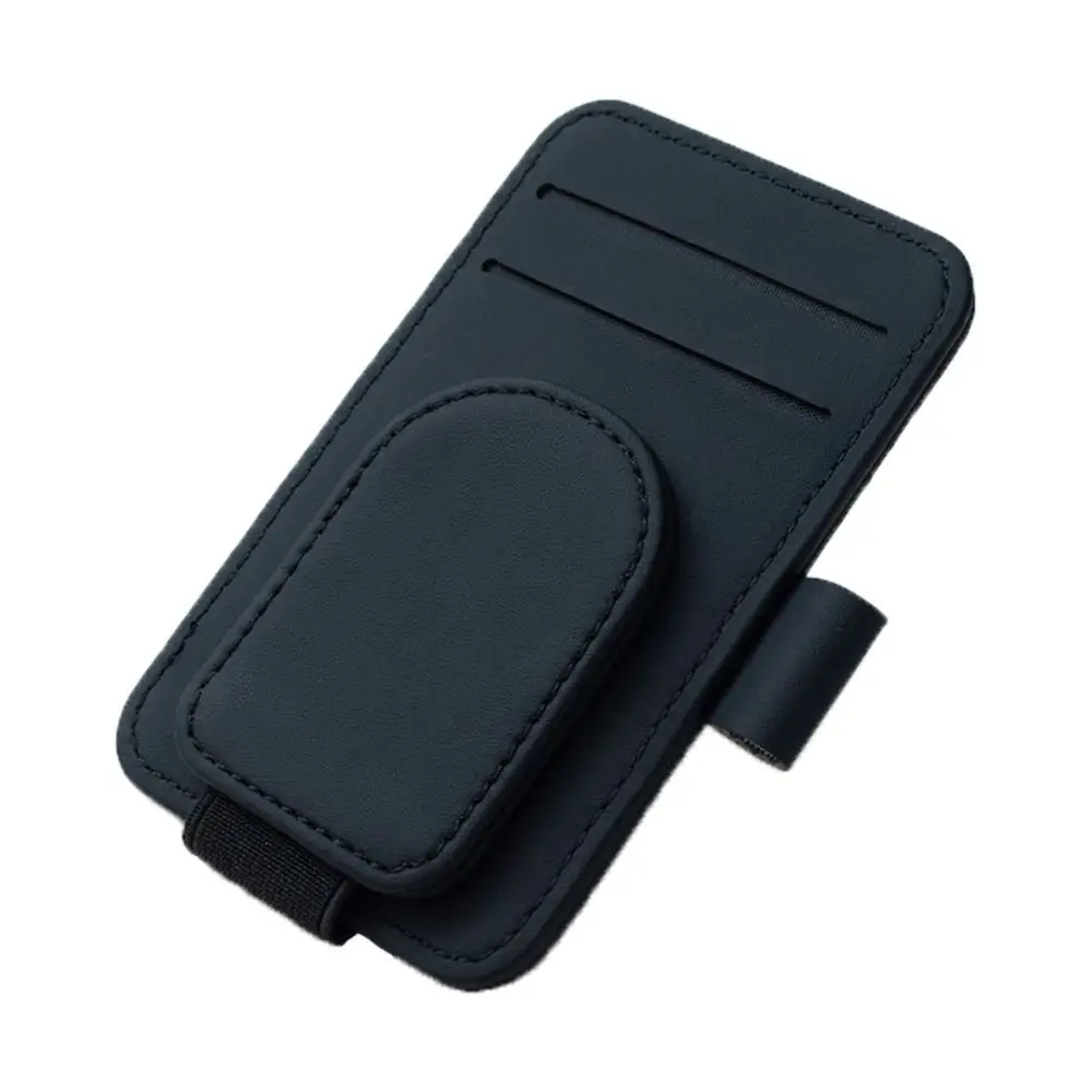 

Новый автомобильный солнцезащитный козырек из искусственной кожи, зажим для очков, держатель для очков, автомобильные аксессуары, зажим для солнцезащитных очков, держатель для карт, билетов, подставка для автомобиля