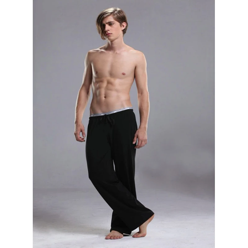 Pantalon slim pour hommes, pour le sport à domicile, le yoga, la course à pied, décontracté, pantalons de crème glacée, livraison gratuite