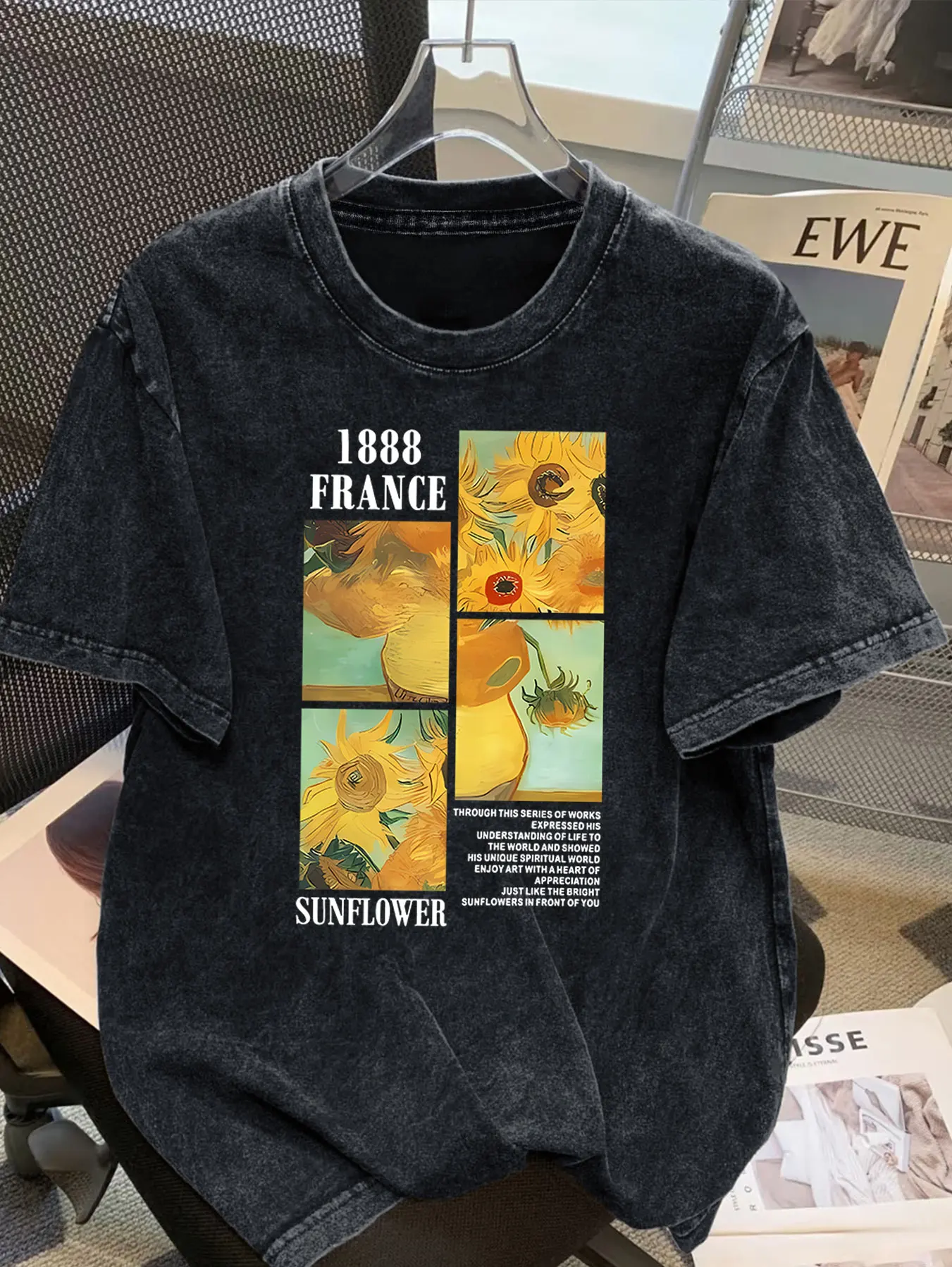 T-shirts Vintage délavés pour - Summer Clothing Drawing avis et prix