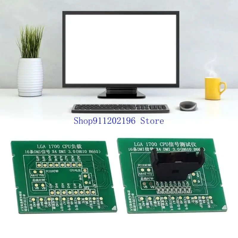 P82A Desktop LGA1700 CPU Socket Tester Dummy Load Fake Load with LED