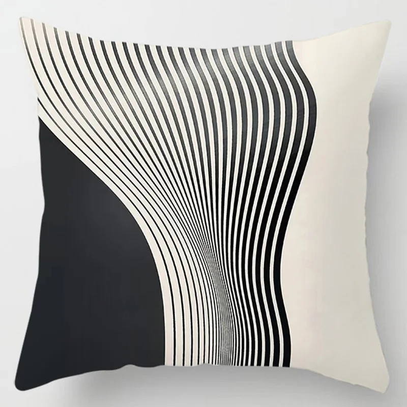 Abstract line patternSeries Pillow Gift Home Office Decoration Pillow Bedroom Sofa Car Cushion Cover